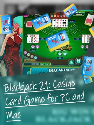 Card game 21 blackjack