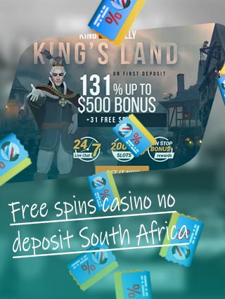 No deposit kings free spins South African